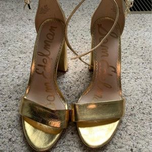 Sam Edelman gold heels.